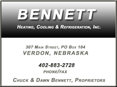 Bennett Heating, Cooling & Refrigeration, Verdon, Nebraska