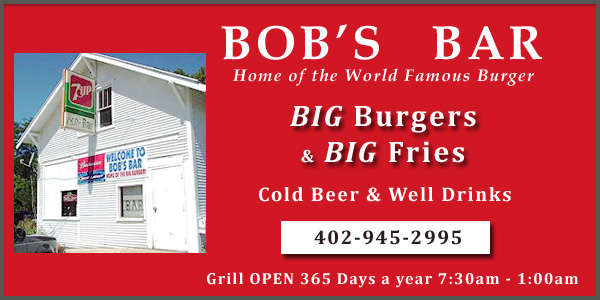 Bob's Bar, Martinsburg, Nebraska, World Famous Burgers