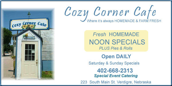 Cozy Corner Cafe, Verdigre, Nebraska