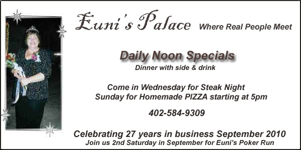 Euni's Palace, Dixon, Nebraska - Daily Noon Specials