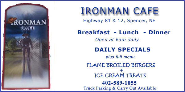 Ironman Cafe, Spencer, Nebraska