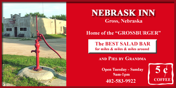 Nebrask Inn, Gross, Nebraska, Home of the Grossburger