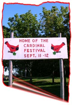 Cardinal Festival Sign